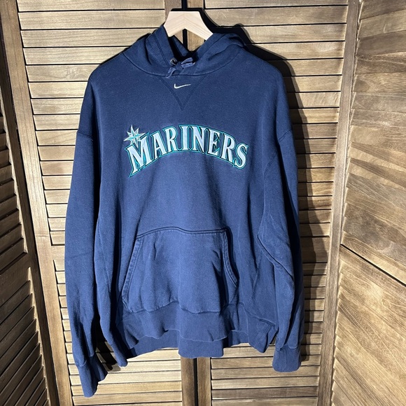 Nike Shirts Vintage Nike Center Swoosh Seattle Mariners Hoodie